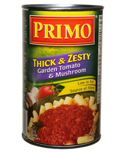 Primo Thick & Zesty Garden Tomato & Mushroom Sauce 680ml - Case of 12