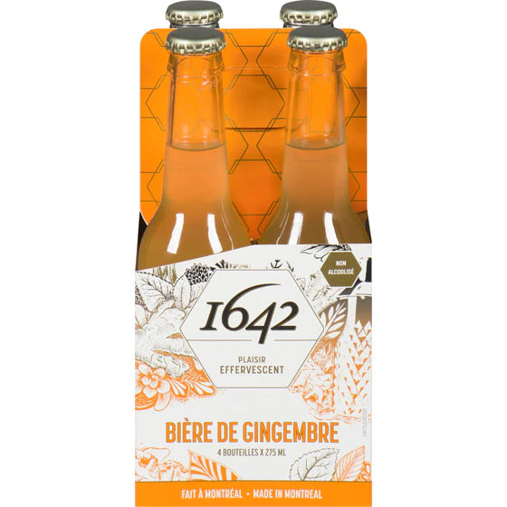 1642 Spicy Ginger Beer Glass 275ml - 4 Pack