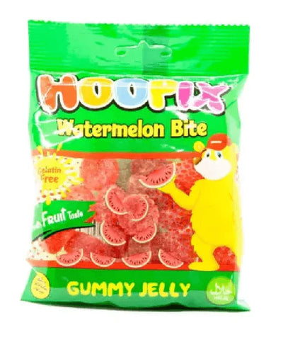 Hoopix Watermelon Bite Candy Peg Bag 90g - Case of 12 - Pakistan