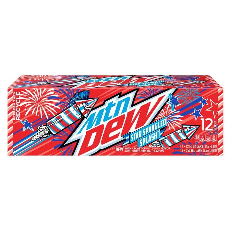 Mountain Dew Star Spangled Splash 355ml - Case of 12