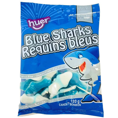 Huer Blue Sharks Gummy Candy 120g (Case of 12)