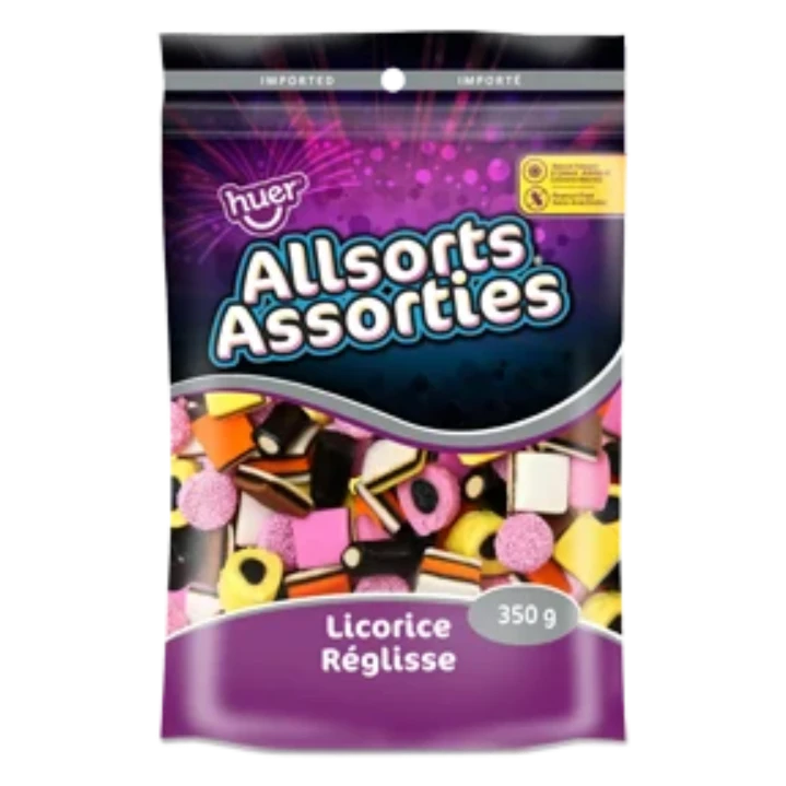 Huer Allsorts Licorice 350g - Case of 8