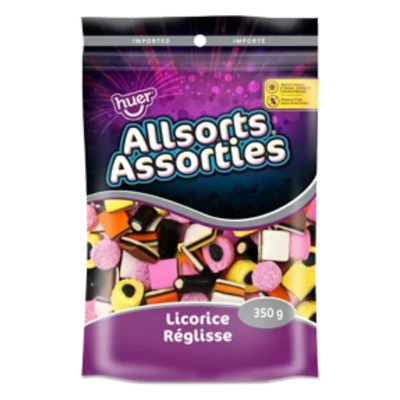 Huer Allsorts Licorice 350g - Case of 8