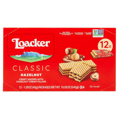 Loacker Crispy Wafer Hazelnut 12Ct