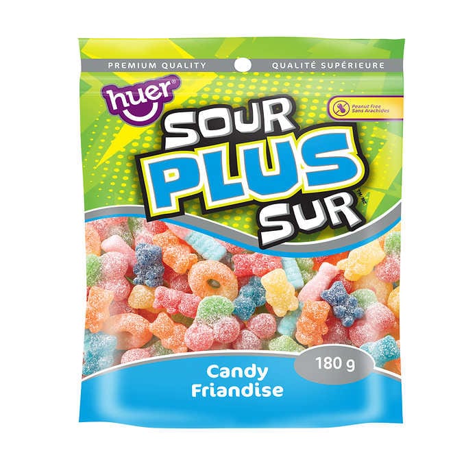 Huer Sour Plus Candy 180g (Case of 12)