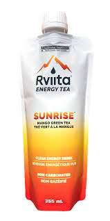 Rviita Energy Tea Sunrise Mango 355ml - 10ct
