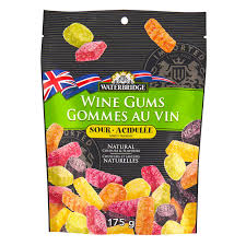 Waterbridge Wine Gums Sour 175g (Case of 15)