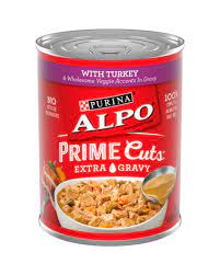 Purina Alpo Prime Cuts With Turkey & Veggie Dog Food 374g - 12 Pack