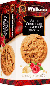 Walkers White Chocolate & Raspberry Biscuits - Case of 12