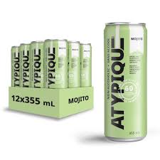 Atypique Mojito Sparkling Drink 355ml (12 Pack)