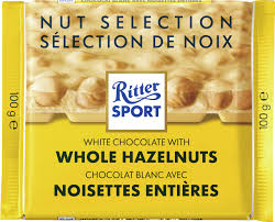 Ritter Sport White Chocolate with Whole Hazelnuts Bars - 11ct