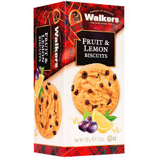 Walkers Fruit & Lemon Biscuits - Case of 12