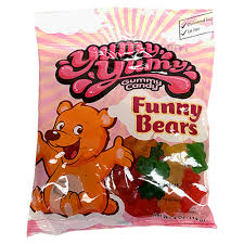 Yummy Yummy Funny Bears 128g (Case of 12)