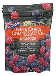 Waterbridge Wine Gums Red & Black Berries 175g (Case of 15)