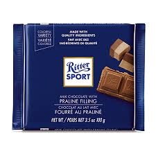 Ritter Sport Milk Chocolate with Praline Bars - 11ct