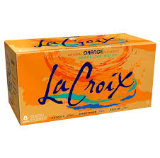 La Croix Naturally Sparkling Water Orange 355ml (8 pack)