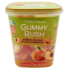 Gummy Rush Atomic Peaches 175g Tub – Stockup Market