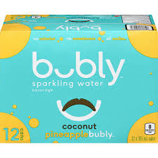 Bubly Sparkling Water Coconut Pineapple 355ml - (Case of 12)