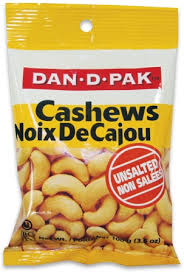 Dan-D Pak Cashews Unsalted - Case of 12