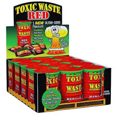 Toxic Waste Red Sour Candy 42g - 12ct