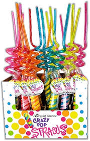 Crazy Pop Straws Candy - 20ct