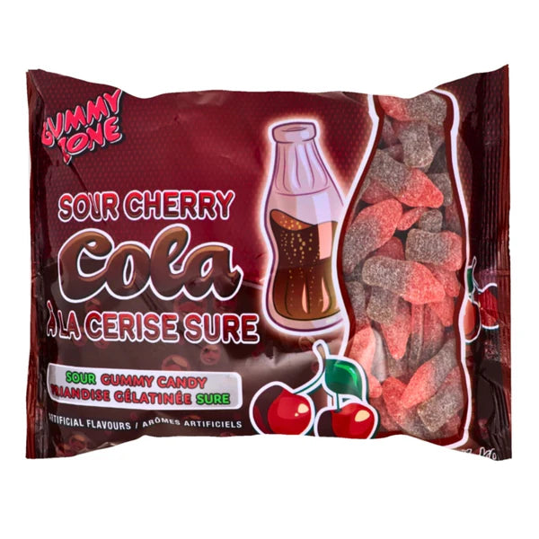 Gummy Zone Sour Cherry Cola Gummy Candy Super Size (Case of 12)