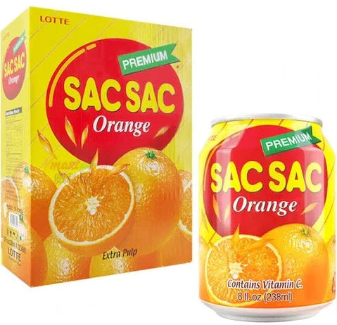 Lotte Sac Sac Orange 238ml - (12 Pack) - Korea