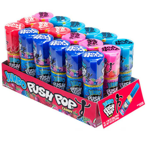 Bazooka Jumbo Push Pop - 18ct