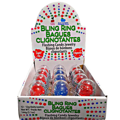 Bling Ring Flashing Candy - 12ct