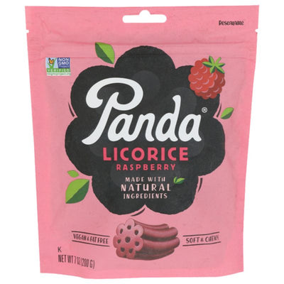 Panda Natural Raspberry Licorice - Case of 8