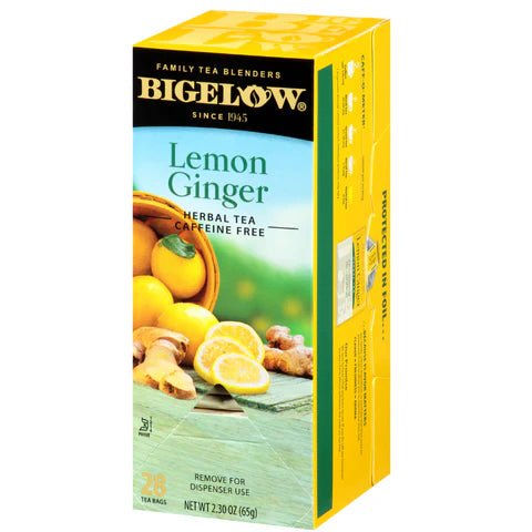 Bigelow Tea Lemon Ginger 28ct - Case of 12