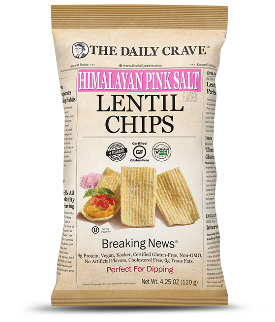 Daily Crave Himalayan Pink Salt Lentil Chips 120g - 8 Pack