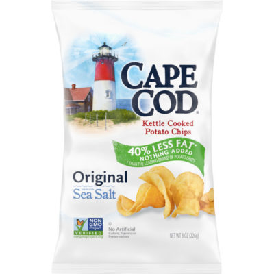 Cape Cod Original Sea Salt 40% Less Fat - Case of 12