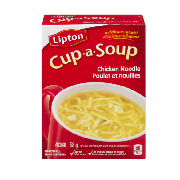 Lipton Cup-A-Soup Chicken Noodle Soup 58g - Case of 12