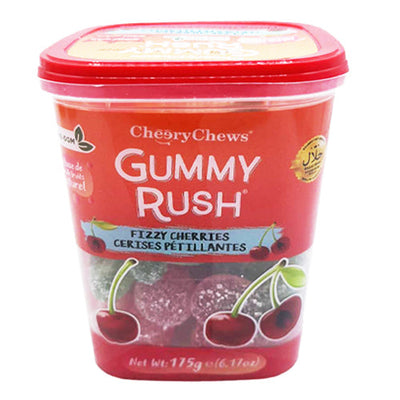 Gummy Rush Fizzy Cherries 175g Tub