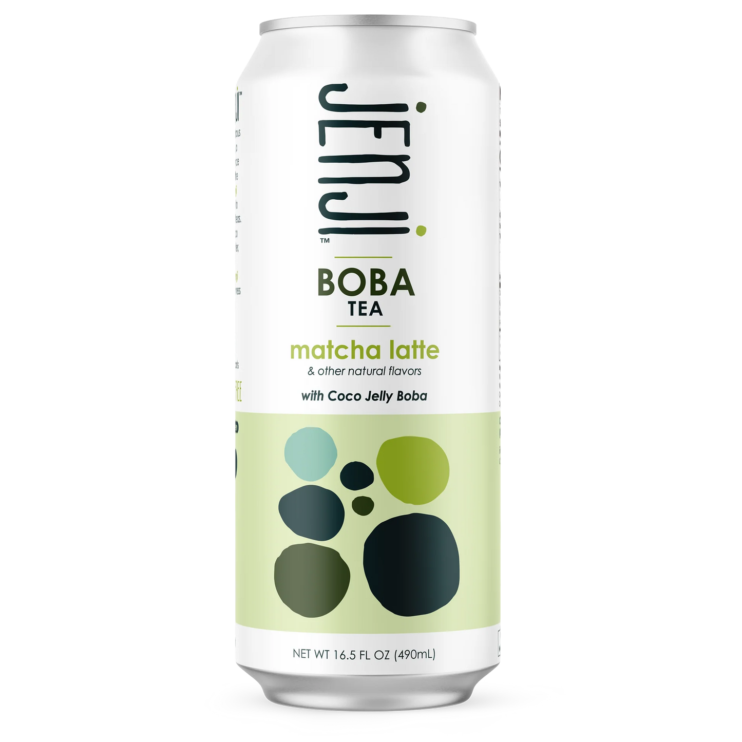 Jenji Boba Tea Matcha Latte 490ml (Case of 12)