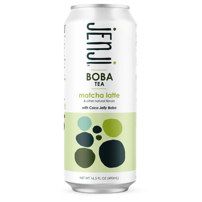 Jenji Boba Tea Matcha Latte 490ml (Case of 12)