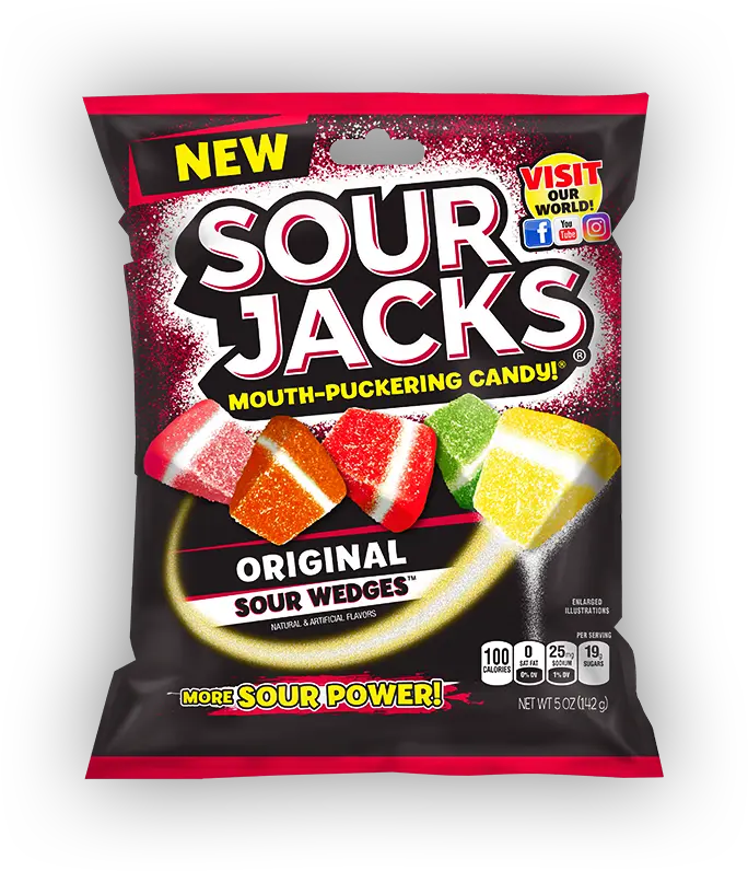 Sour Jacks Original Sour Wedges (Case of 12)