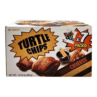 Turtle Chips Choco Churros 80g - Case of 7