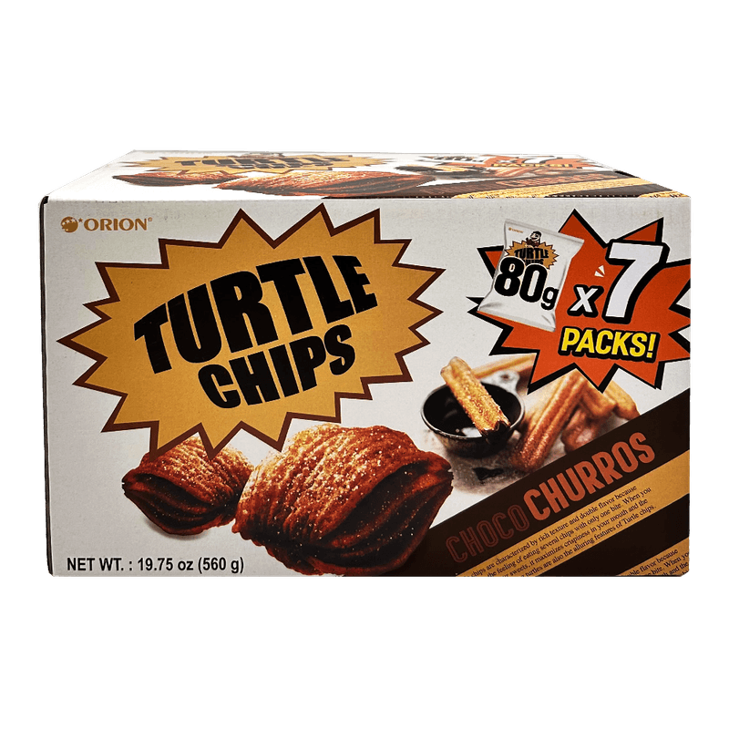 Turtle Chips Choco Churros 80g - Case of 7