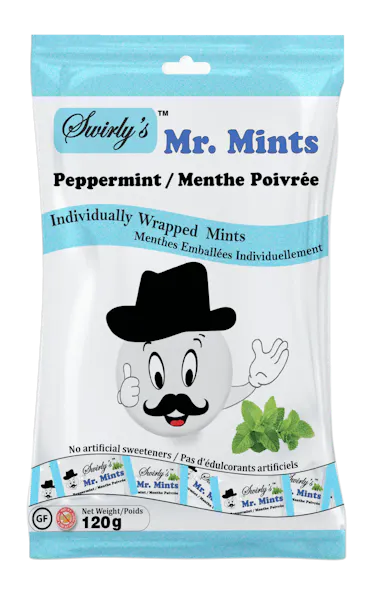 Swirly's Mr. Mints Peppermint Peg Bag (Case of 12)