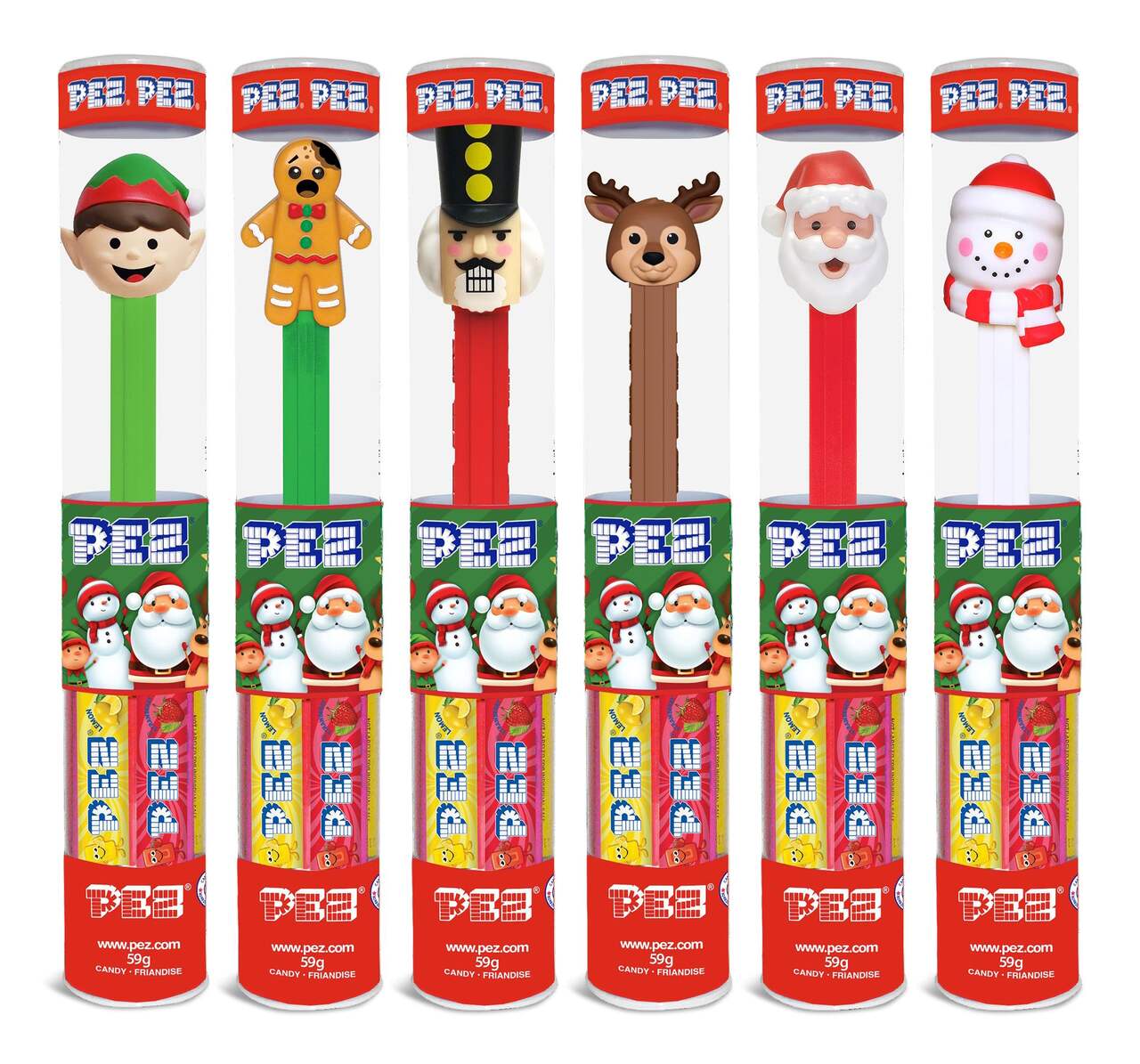 Pez Candy & Dispenser Christmas - Case of 12