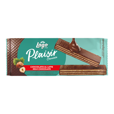 Lago Plaisir Milk Chocolate Wafers 190g (Case of 16) - Europe