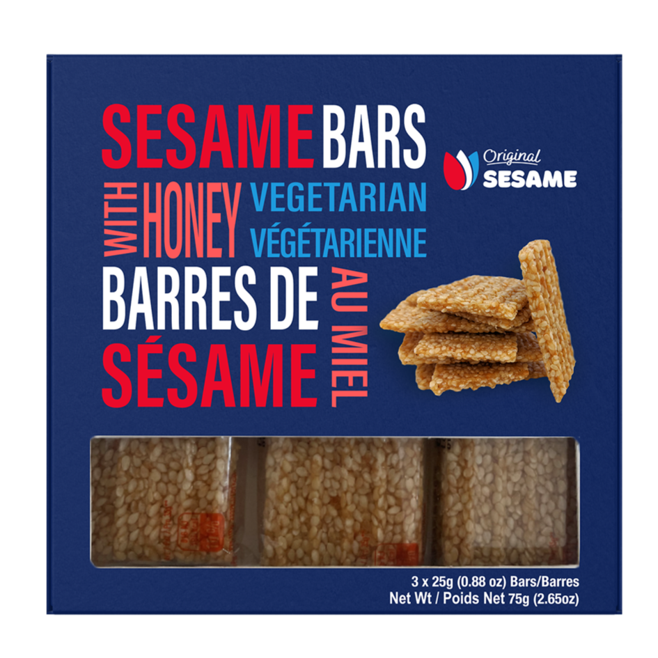 Sesame Bars with Honey 75g - 15ct