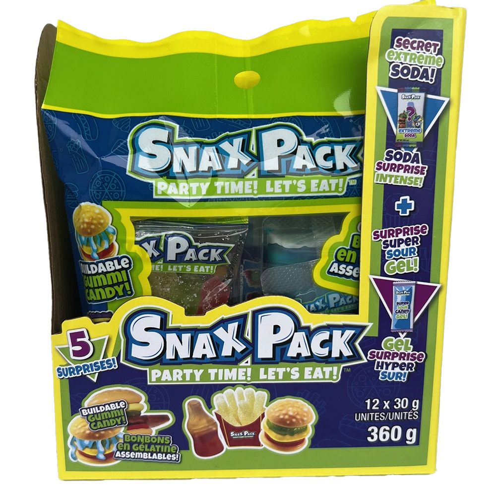 Snax Pack Party Time Surprise Candy 30g - 12ct