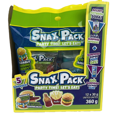 Snax Pack Party Time Surprise Candy 30g - 12ct