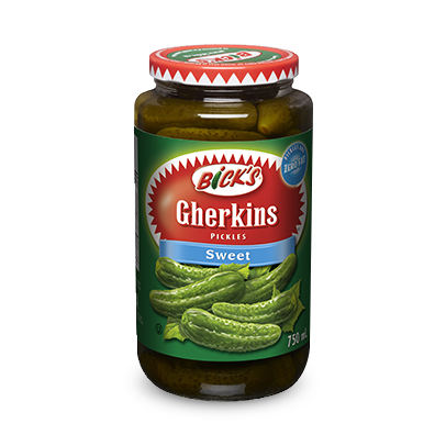 Bick’s Gherkins Sweet Pickles 375ml - Case of 12