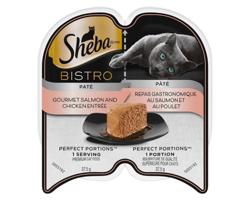 Sheba Bistro Pâté Salmon and Chicken Cat Food 75g - Case of 24