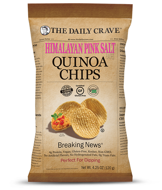 Daily Crave Himalayan Pink Salt Quinoa Chips 120g - 8 Pack