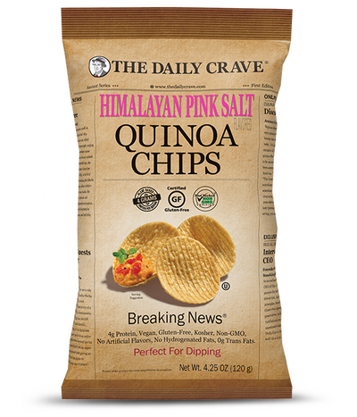 Daily Crave Himalayan Pink Salt Quinoa Chips 120g - 8 Pack